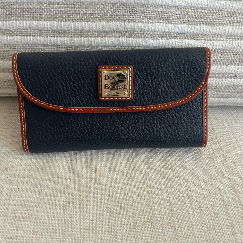 Dooney & Bourke Navy Blue Leather Wallet